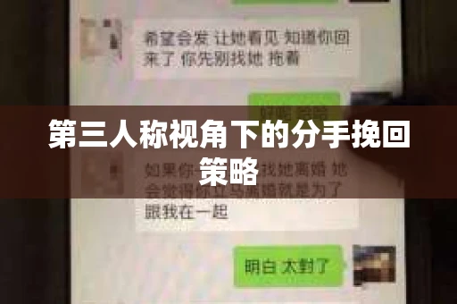 第三人称视角下的分手挽回策略