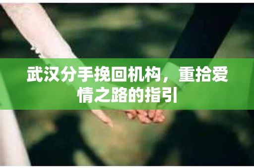 武汉分手挽回机构，重拾爱情之路的指引