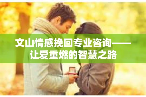 文山情感挽回专业咨询——让爱重燃的智慧之路