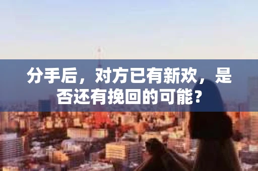 分手后,对方已有新欢,是否还有挽回的可能? 分手后,对方已有新欢,是否还有挽回的可能?