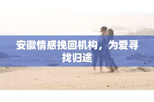 安徽情感挽回机构，为爱寻找归途