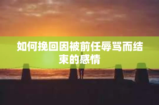 如何挽回因被前任辱骂而结束的感情