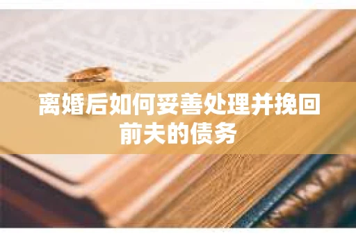 离婚后如何妥善处理并挽回前夫的债务