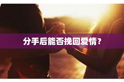 分手后能否挽回爱情？