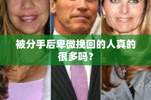 被分手后卑微挽回的人真的很多吗? 被分手后卑微挽回的人真的很多吗?