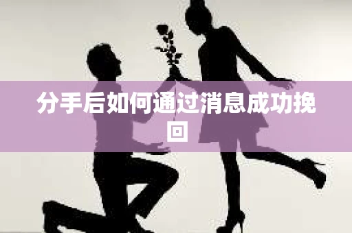 分手后如何通过消息成功挽回