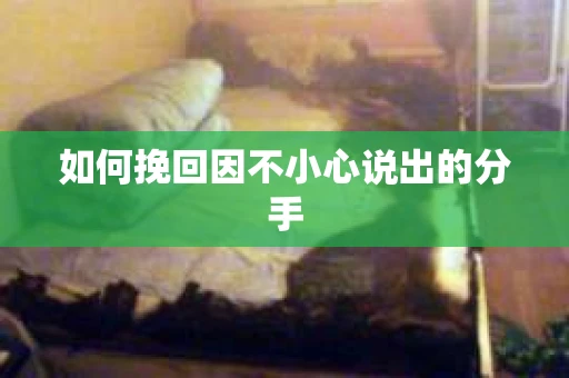 如何挽回因不小心说出的分手