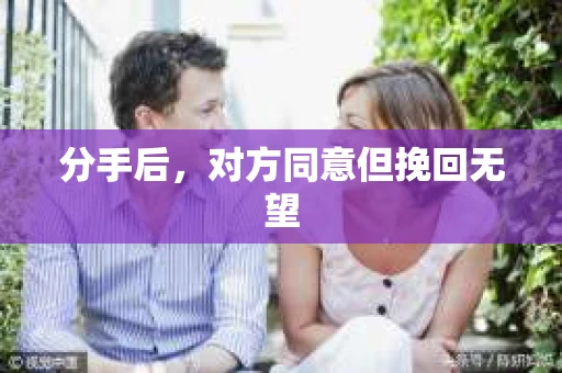 分手后，对方同意但挽回无望
