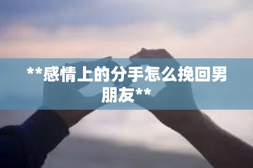 **感情上的分手怎么挽回男朋友**
