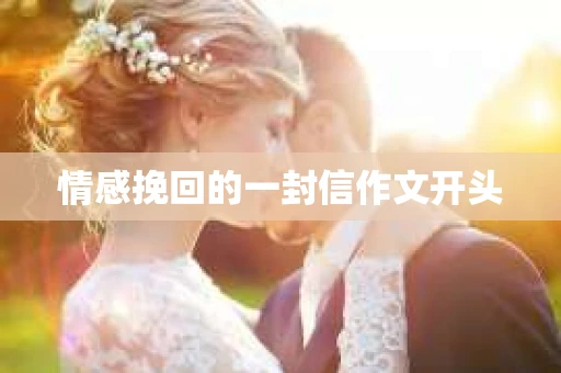 情感挽回的一封信作文开头