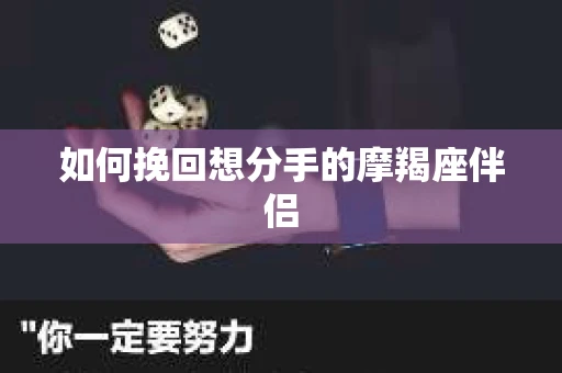 如何挽回想分手的摩羯座伴侣